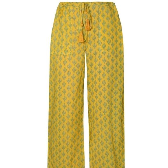 Pax Philomena Marigold Prickly Pax Cactus Lounge Pants NWT Sz. S - Picture 2 of 6